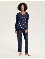 Dámské pyžamo Henderson 45425 Gitte, dlouhé rukávy, velikosti S–2XL Dámské pyžamo Henderson 45425 Gitte, dlouhé rukávy, velikosti S–2XL