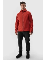 Pánská softshellová bunda s kapucí červená 4F 4FWAW24TSOFM283-61S