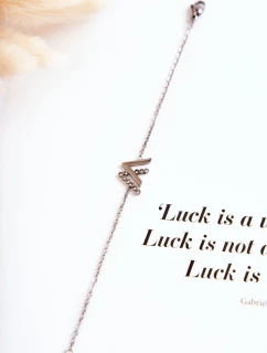 Náramek Na řetízku Se Zirkony stříbrný