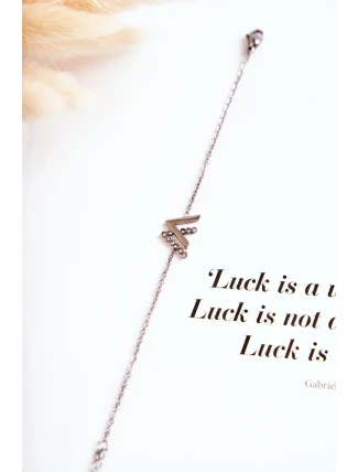 Náramek Na řetízku Se Zirkony stříbrný