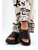 Dámské pěnové pantofle na platformě Big Star – černé