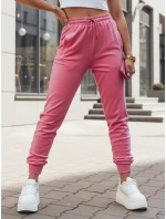 Dámské velurové růžové tepláky FashionStreet UY2839 Dámské velurové růžové tepláky FashionStreet UY2839