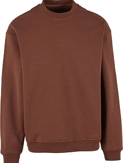 Build your Brand BY 409 Mikina z těžké bavlny "Loose Fit" 56.0409 chocolate brown