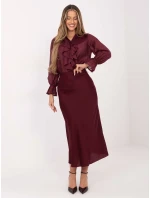 IT košile KS 28883.80 bordó