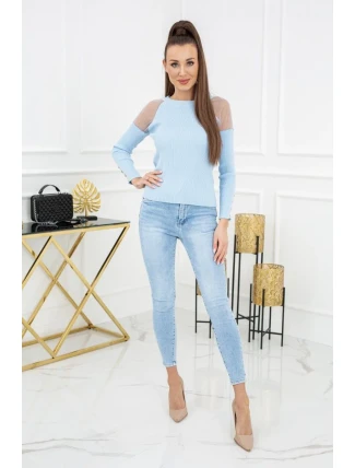 Svetr Eliza Tulle MCY02679 Baby Blue - Vittoria Ventini