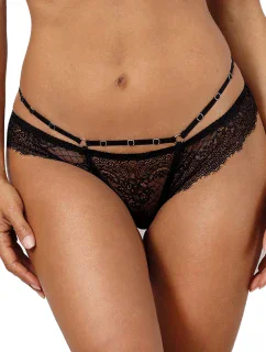 Jemná krajková tanga V-10098 černá - Axami