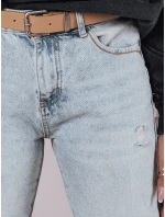 Dámské rovné džínové kalhoty s páskem BLUEDEN FashionStreet UY2359