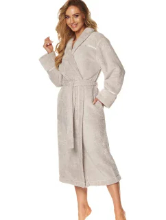 Dlouhý dámský župan L&L 2084 Satyn