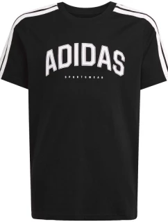 Dětské tričko adidas Codes Collegiate Graphic Tee černé JL6139