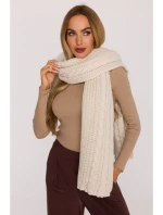 M898 Pletená šála - barva ecru