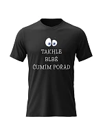 Dámské bavlněné tričko s potiskem - TAKHLE BLBĚ ČUMÍM POŘÁD - černé