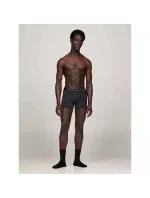Pánský dárkový set boxerky + ponožky  UM0UM03048 0GU černé se vzorem - Tommy Hilfiger