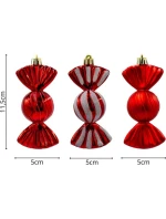 PLASTOVÉ TVAROVÁNÍ CETKY BEZPEČNÉ CUKROVÍ 6KS SLÍDA ČERVENÁ