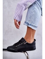 Dámské tenisky Kožené Big Star KK274006 Černá Dámské tenisky Kožené Big Star KK274006 Černá