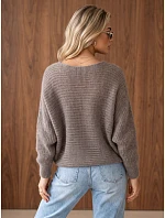 Dámský oversize svetr s nařaseným předním dílem Fango FashionStreet MY2645