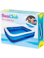 Rodinný obdélníkový nafukovací bazén 262x175x50CM 51258 dětské