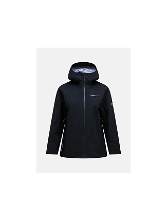 Dámská bunda PEAK PERFORMANCE W Hike Gore-Tex 3L Jacket, černá barva Dámská bunda PEAK PERFORMANCE W Hike Gore-Tex 3L Jacket, černá barva
