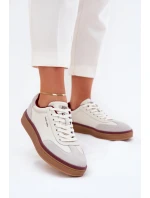 Dámské Kožené Tenisky Daniel Lopez Just Dare SS2D4008 Bílo-Šedé Dámské Kožené Tenisky Daniel Lopez Just Dare SS2D4008 Bílo-Šedé