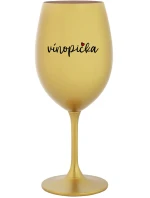 VÍNOPIČKA - zlatý pohár na víno 350 ml