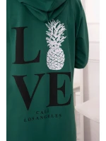 Světle zelená bunda s potiskem Světle zelená bunda s potiskem