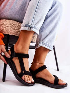 Dámské semišové sportovní sandály Černá Harris