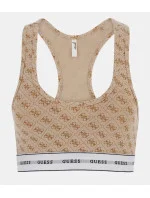 Dámská podprsenka bralettka O97C01KBOE1 - P13W béžová s potiskem - Guess Dámská podprsenka bralettka O97C01KBOE1 - P13W béžová s potiskem - Guess