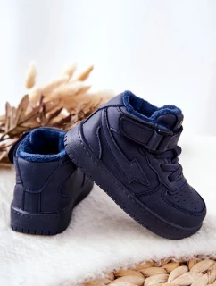 Dětské Zateplane Vysoké Boty Tmavě Modrá Clafi