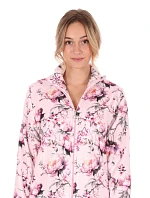 Dámský župan Toya se zipem pink - Vestis