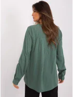 Halenka D73792M11081A khaki barva Halenka D73792M11081A khaki barva