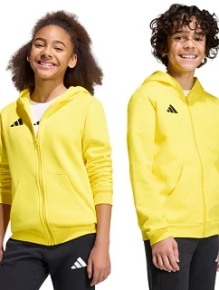 Dětská mikina adidas Entrada 26 Full Zip Hoodie žlutá KH1777