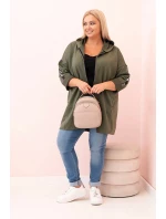 Dámská mikina s ozdobnými rukávy černá masełkowa