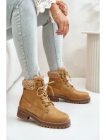 Zateplené dámské boty Big Star OO274A285 Camel