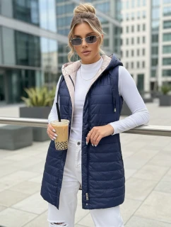 Dámská tmavě modrá vesta MELANI FashionStreet TY3415