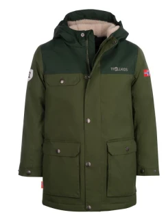 Trollkids Dětská zimní bunda Dětská nepromokavá bunda Gudvangen zelená (354-322)