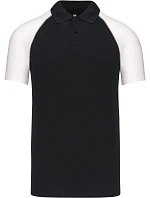 Kariban K 226 Baseballové piqué polo 20.K226 black/light grey/white Kariban K 226 Baseballové piqué polo 20.K226 black/light grey/white