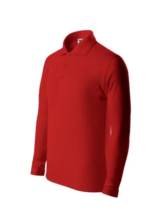 Pique Polo LS polokošile dětská červená
