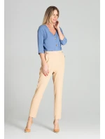 Dámská halenka M699 modrá - Figl Dámská halenka M699 modrá - Figl