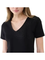 Dámské Slim fit tričko 4FWSS25TTSHF1990 20S Černá - 4F Dámské Slim fit tričko 4FWSS25TTSHF1990 20S Černá - 4F