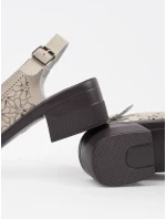 Módní hnědé dámské sandály Obcas Módní hnědé dámské sandály Obcas