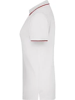 Daiber JN 727 Dámské piqué polo s kontrastní légou 02.0727 white/red