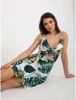 NM SK šaty V6659 1.86 bílá a zelená NM SK šaty V6659 1.86 bílá a zelená