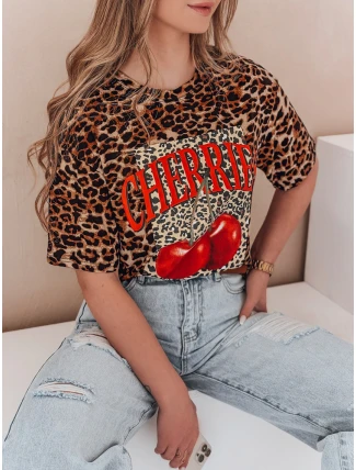 Dámské oversize tričko v béžové barvě ZESTSTYLE FashionStreet RY2841