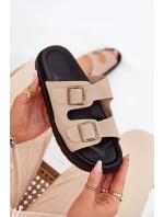 Dámské Sandály Na Platformě S Přezkami Béžové Simbes Dámské Sandály Na Platformě S Přezkami Béžové Simbes