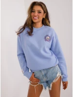 Mikina D10600T02568D světle modrá Mikina D10600T02568D světle modrá