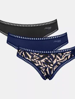 Dámské kalhotky GO Crush Mini C3P - BLUE - modré M008 - SLOGGI