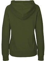 Neutral O 83101 Dámská mikina s kapucí z bio bavlny 77.8311 military