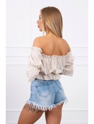 Španělská halenka béžová Španělská halenka béžová