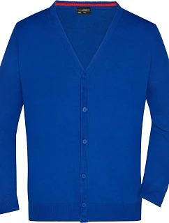 Daiber JN 661 Pánský pletený cardigan s výstřihem do V 02.0661 royal