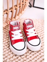 Dětské Tenisky Vysoké Se Zipem BIG STAR HH374190 Červené