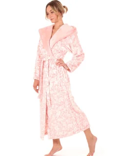 Dámský župan Flora s kapucí 3956 3053  růžová perla - Vestis
